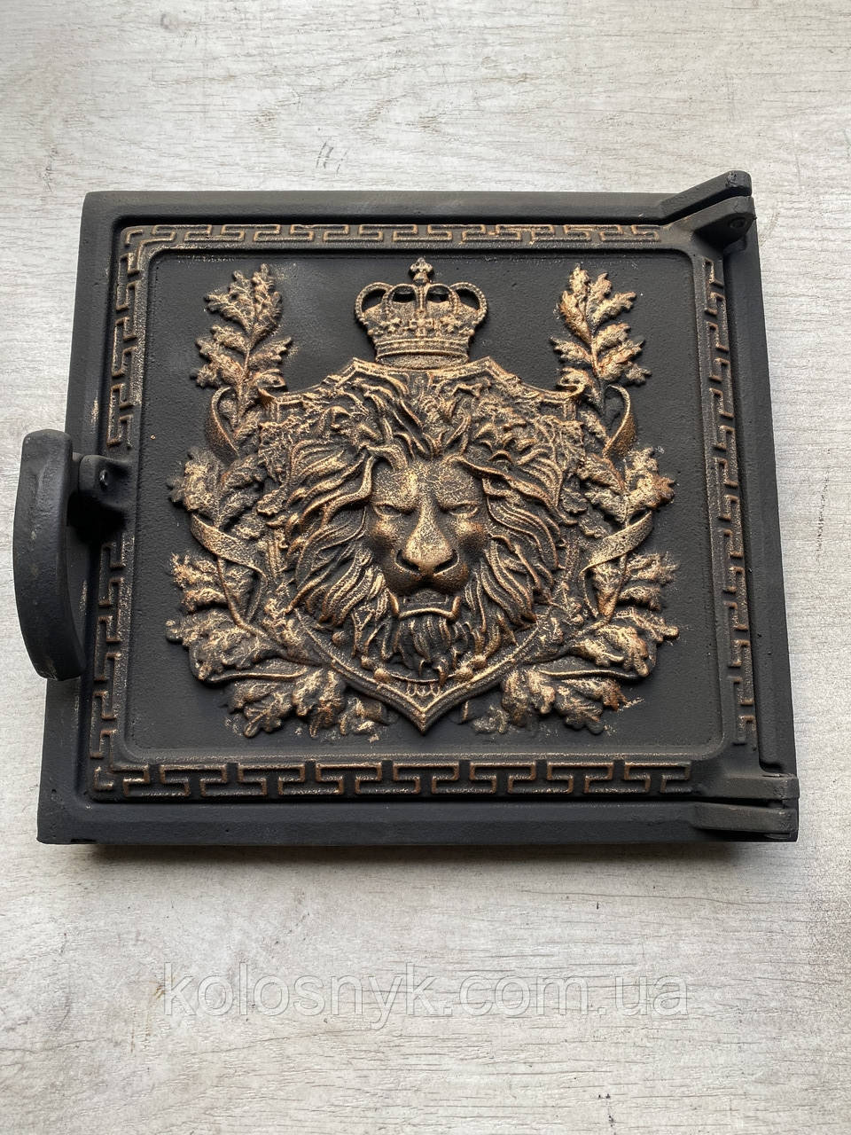 Дверцята для печі та барбекю Лев 270Х290 мм, пічні дверцята