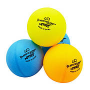 Набір м'ячів для настільного тенісу 6 штук DUNLOP MT-679213 NITRO GLOW
