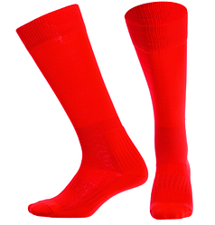 Гетри футбольні юніорські KS-02M (поліестер 83гр, розмір 32-39, колір червоний)