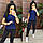 Брюки и футболка однотонная - женский летний костюм прогулочный (р. 42-56) 11mko1754, фото 9