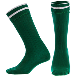 Гетри футбольні юніорські м (нейлон, розмір 32-39, колір зелений)