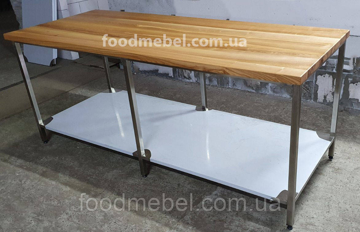 Купить Стол пекарский для мучных работ 2000х800х850 с деревянной ...