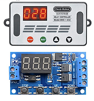 Таймер, регулятор задержки времени DDC-432 5-30В 0,1сек-999мин с поддержкой цикла с корпусом
