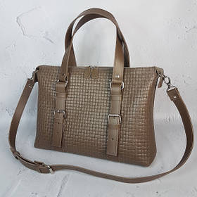 Сумка "Монако" натуральна шкіра, капучино венето