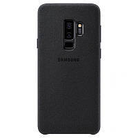 Защитный чехол Алькантара для Samsung Galaxy S9 Plus S9+ черный замшевый