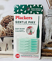 Щетки-зубочистки в футляре Plackers Gentle Piks