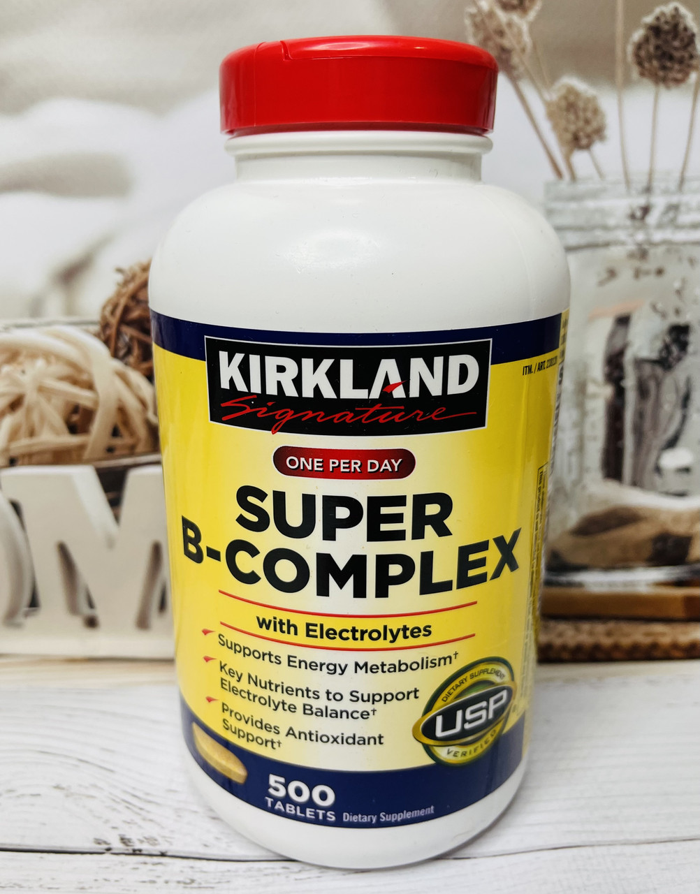 Комплекс вітамінів групи В з електролітами KIRKLAND Super B-Complex