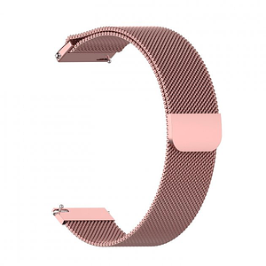 Ремінець DK Metal Milanese Loop Magnetic 20mm для Смарт-Годин Huawei, Samsung, Xiaomi (09649) (pink rose)