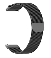 Ремінець DK Metal Milanese Loop Magnetic 20mm для Смарт-Годин Huawei, Samsung, Xiaomi (09649) (black)