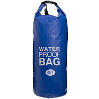 Гермомешок с плечевым ремнем Waterproof Bag 30л TY-6878-30 Синий: Gsport