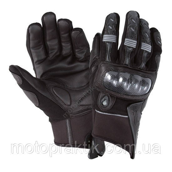 Roleff RO70 Summer Short Gloves Black, S - Мотоперчатки літні захисні