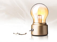 Лампа USB 5V світлодіодна в ретро стилі  Золотий