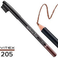 ВІТЕКС Vitex Олівець контурний для брів зі щіточкою 206 dark brown (темно-коричневий)