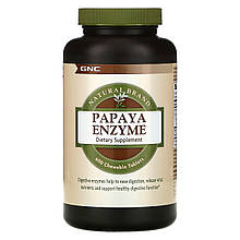 Травні ферменти GNC Papaya Enzyme 240 жувальних пастилок до 10/22 року включно