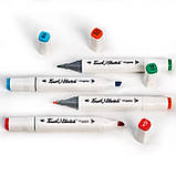 Набір двосторонніх спиртових маркерів для скетчів Touch Sketch 80 шт, художні маркери для малювання, фото 3