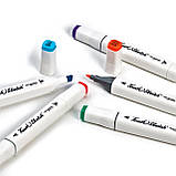 Набір двосторонніх спиртових маркерів для скетчів Touch Sketch 80 шт, художні маркери для малювання, фото 4