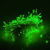 Гірлянди 100LED (Діод) Green, 7 метрів, 5 режимів, прозора ізоляція, BOX