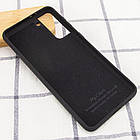 Чохол Silicone Case full для Samsung Galaxy S21 Black, фото 4