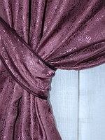 Шторна тканина жаккард, колекція "Мармур Al1", висота 2,8 м. колір марсала