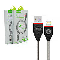 Кабель Bavin CB128, Lightning, 2.4 A, Black, довжина 1 м, BOX