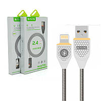 Кабель Bavin CB128, Lightning, 2.4 A, White, довжина 1 м, BOX