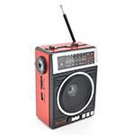 Радіоприймач COLON RX-077, FM радіо, Входи microSD, USB, AUX, корпус пластмас, Black/Brown, BOX