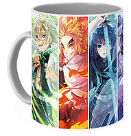 Кружка Demon Slayer Kimetsu no Yaiba Клинок, що розтинає демонів персонажі KY.02.17