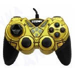 Геймпад дротовий для ПК USB-908 USB 2.0 Double Shock (Gold)