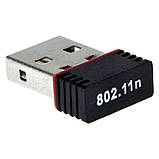 Зовнішній Usb wifi адаптер для ПК Мережевий Юсб вайфай приймач Adapter LV-UW01 802.11N 300Mbps, фото 3