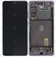 Дисплей для Samsung Galaxy S20 FE G780, G781, модуль з рамкою (екран, сенсор) лавандовий lavender, оригінал