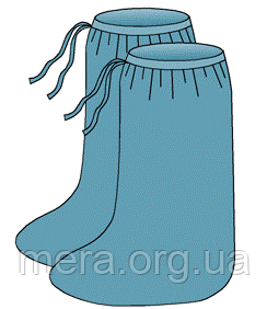 Бахіли високі спанбонд, нестерильні