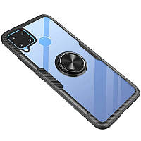 Чохол Crystal для Realme C11/RMX2185 бампер протиударний з підставкою Transparent Black