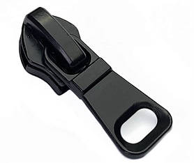 Бігунок для спіральної блискавки №5 Зворотний посилений колір чорний ТИП 4 27203