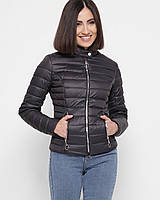 Женская короткая куртка демисезон стеганая черная LS-8820-29