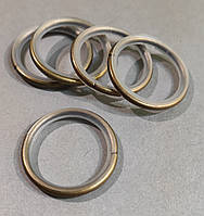 Кольцо металлическое тихое для карниза ø19мм Античное золото (10шт./уп.) (Разные цвета)