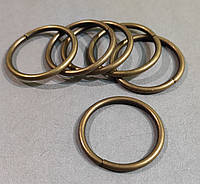 Кільце металеве для карниза ø19мм Античне золото (10шт./уп.) (Різні кольори)