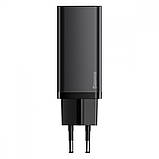 Зарядний пристрій Baseus GaN2 Lite швидкий зарядний пристрій 65W (2 Type-C), фото 4