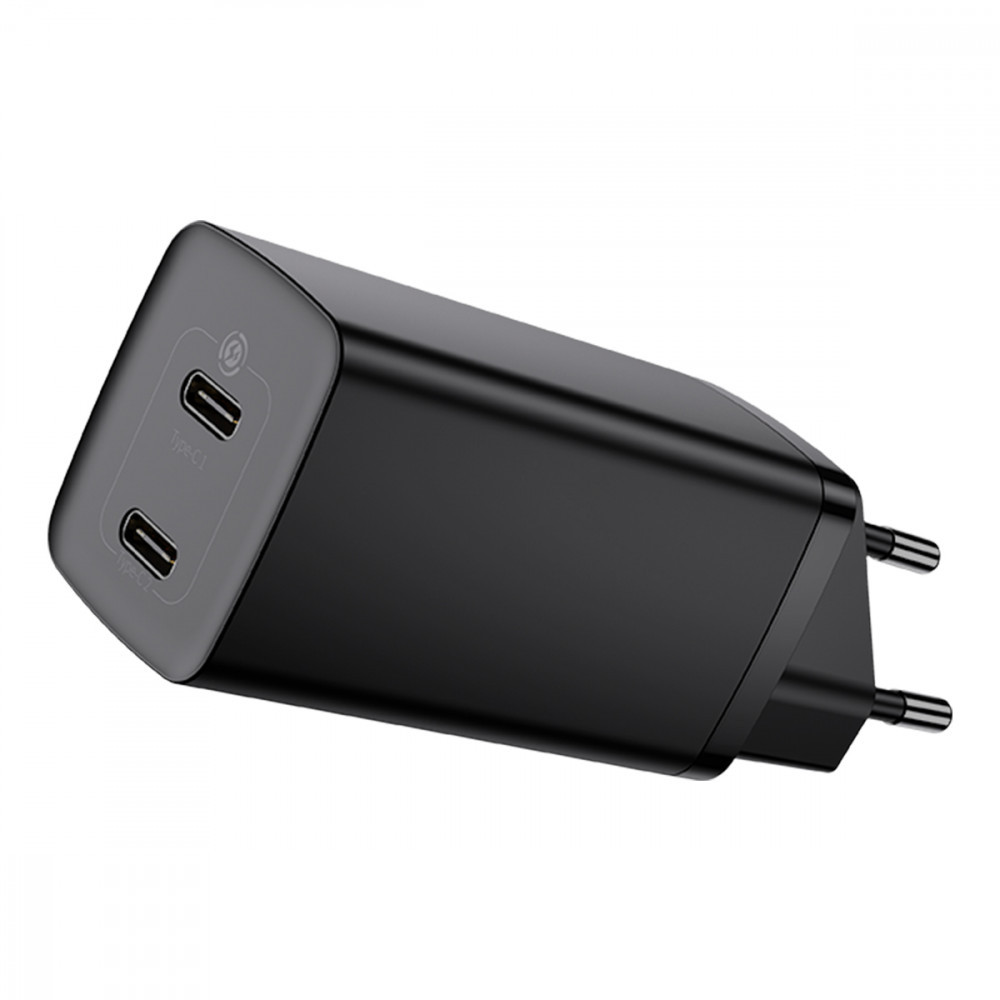 Зарядний пристрій Baseus GaN2 Lite швидкий зарядний пристрій 65W (2 Type-C)