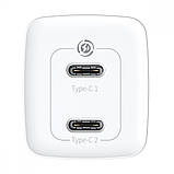 Зарядний пристрій Baseus GaN2 Lite швидкий зарядний пристрій 65W (2 Type-C), фото 8