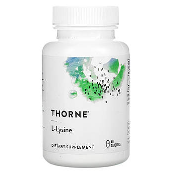 Thorne Research, L-лізин 500 мг, 60 капсул