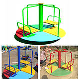 Гойдалка Карусель Лавка. Карусель + сидіння. Розмір 1200х1200х1100. Колір на вибір., фото 2