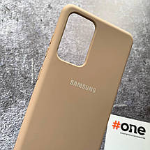 Чохол для Samsung Galaxy A52s матовий з мікрофіброю накладка чохол на телефон самсунг а52с пудровий Full, фото 3