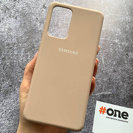 Чохол для Samsung Galaxy A52s матовий з мікрофіброю накладка чохол на телефон самсунг а52с пудровий Full, фото 1