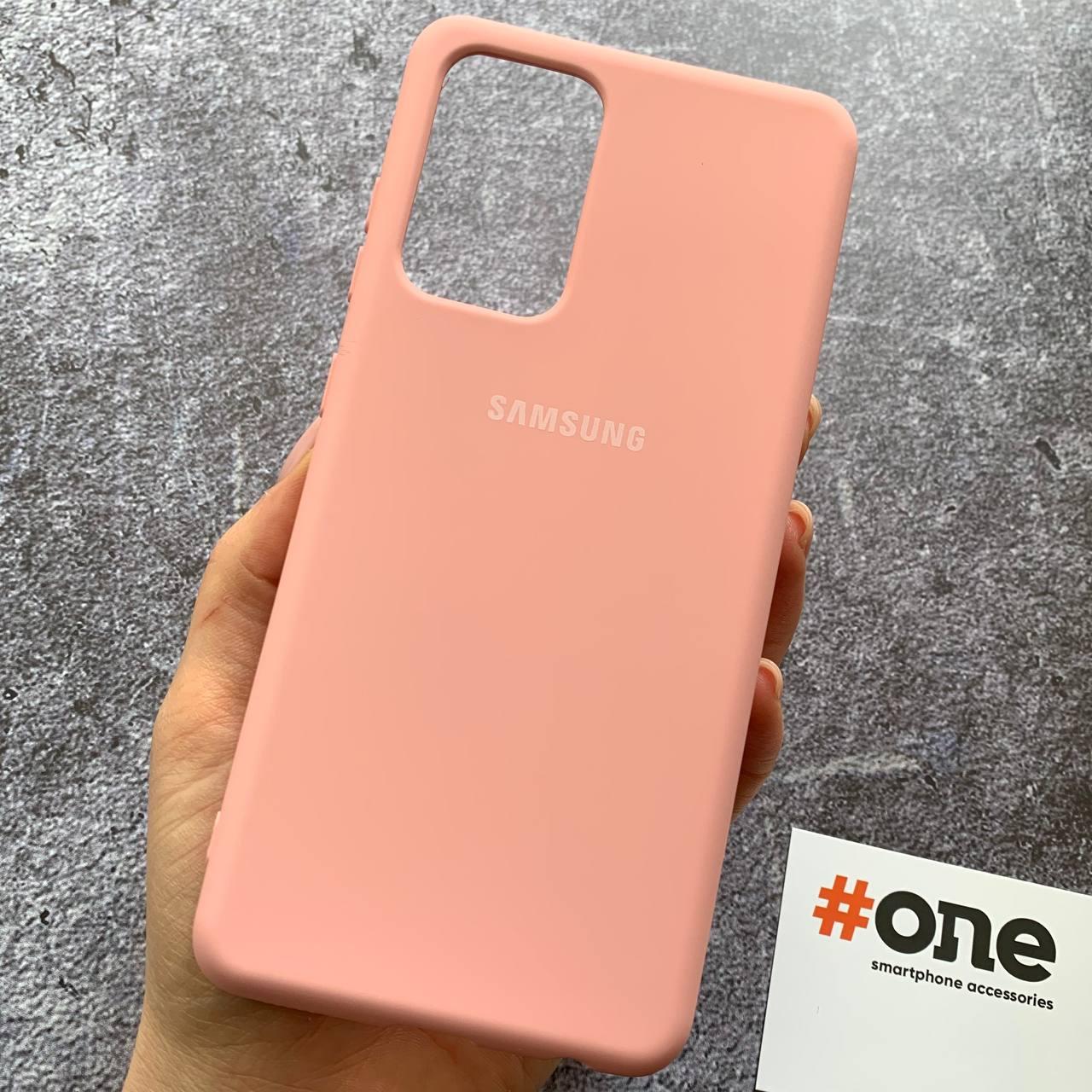 Чохол для Samsung Galaxy A52s матовий з мікрофіброю накладка чохол на телефон самсунг а52с рожевий Full