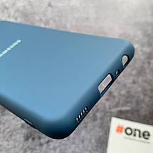 Чохол для Samsung Galaxy A52s матовий з мікрофіброю накладка чохол на телефон самсунг а52с синій Full, фото 4