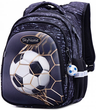 Ортопедичний Рюкзак шкільний для хлопчика 1-4 клас з 3D малюнком М'яч Футбол SkyName R2-179, фото 2