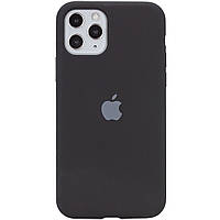 Защитный чехол на Iphone 11 Pro черный Silicone Case Full Protective (AA)