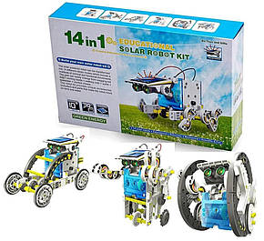 Конструктор Solar Robot 14в1 із сонячною панеллю та моторчиком, фото 4