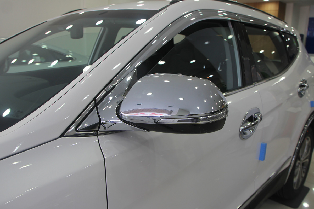 Хром накладки на дзеркала Hyundai Santa Fe 2015-2018 (Autoclover C474), фото 1