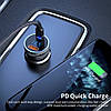 Зарядний пристрій в прикурювач авто для телефону Essager Car Charger USB + Type-C 36W., фото 5